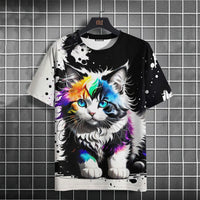3D Cat Men's Tee