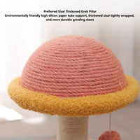 Interactive Cat Scratching Board - Wood Carousel Puzzle & Claw Care Station