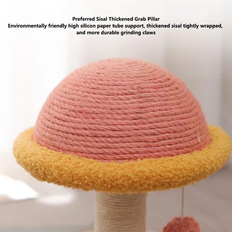 Interactive Cat Scratching Board - Wood Carousel Puzzle & Claw Care Station