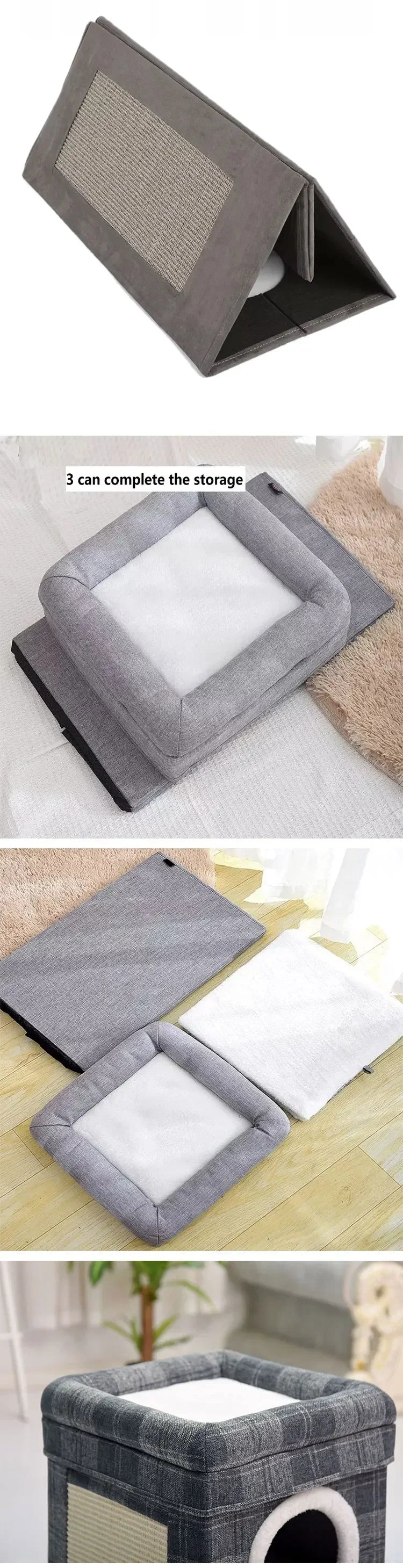 Cat Recliner Lounge - Portable Sisal Scratching Sofa