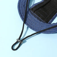 Adorable Dog Sun Hat with Ear Holes - Adjustable UV Protection Cap