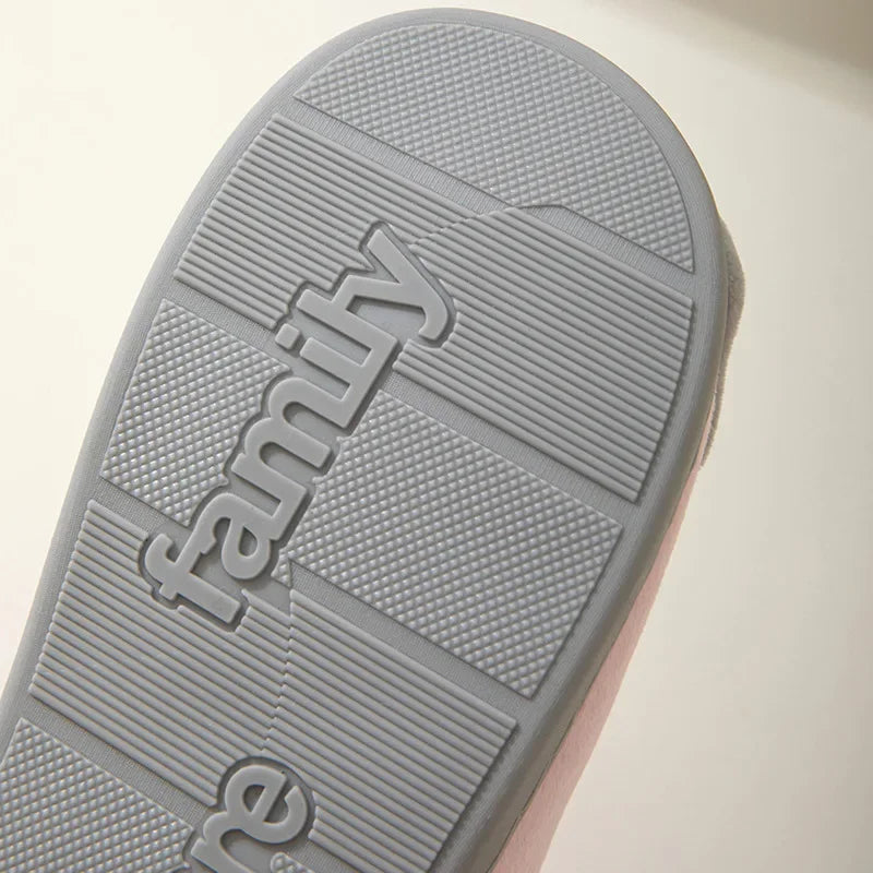 Lucky Cat Couple Cotton Slippers