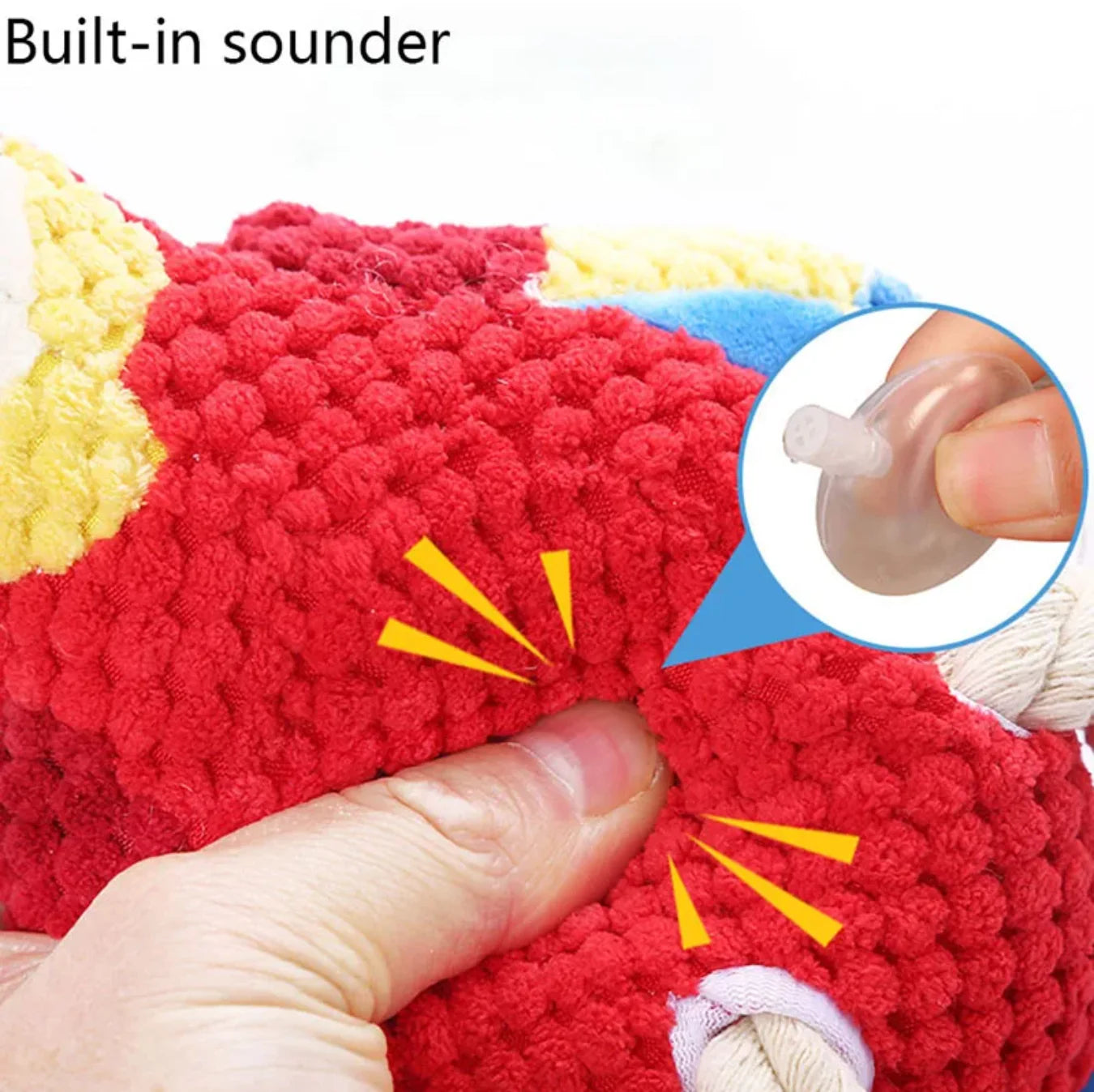 Indestructible Plush Parrot Toy