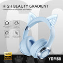 Cat Ear LED Bluetooth Headphones - Kids Wireless Gaming Headset