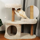 Three-Layer Cat Tree House - Multi-Level Scratching & Activity Center