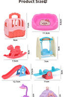 Pet Family Pretend Play Set - Mini House & Dolls