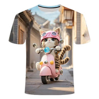 Cat Electric Bike T-Shirt