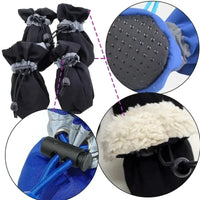 4-Piece Waterproof Dog Shoes Set