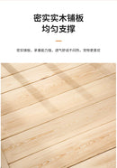 Premium Solid Wood Pet Bed - All-Season Removable Cushion for Dogs & Cats