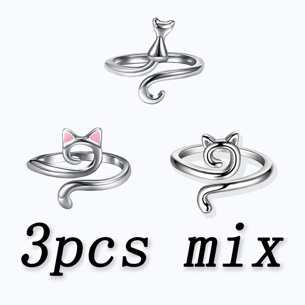 Protective Cat Ears Crochet Ring