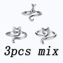 Protective Cat Ears Crochet Ring