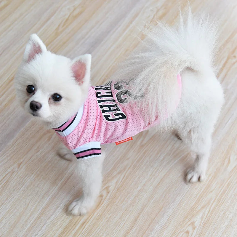 Breathable Dog Basketball Jersey
