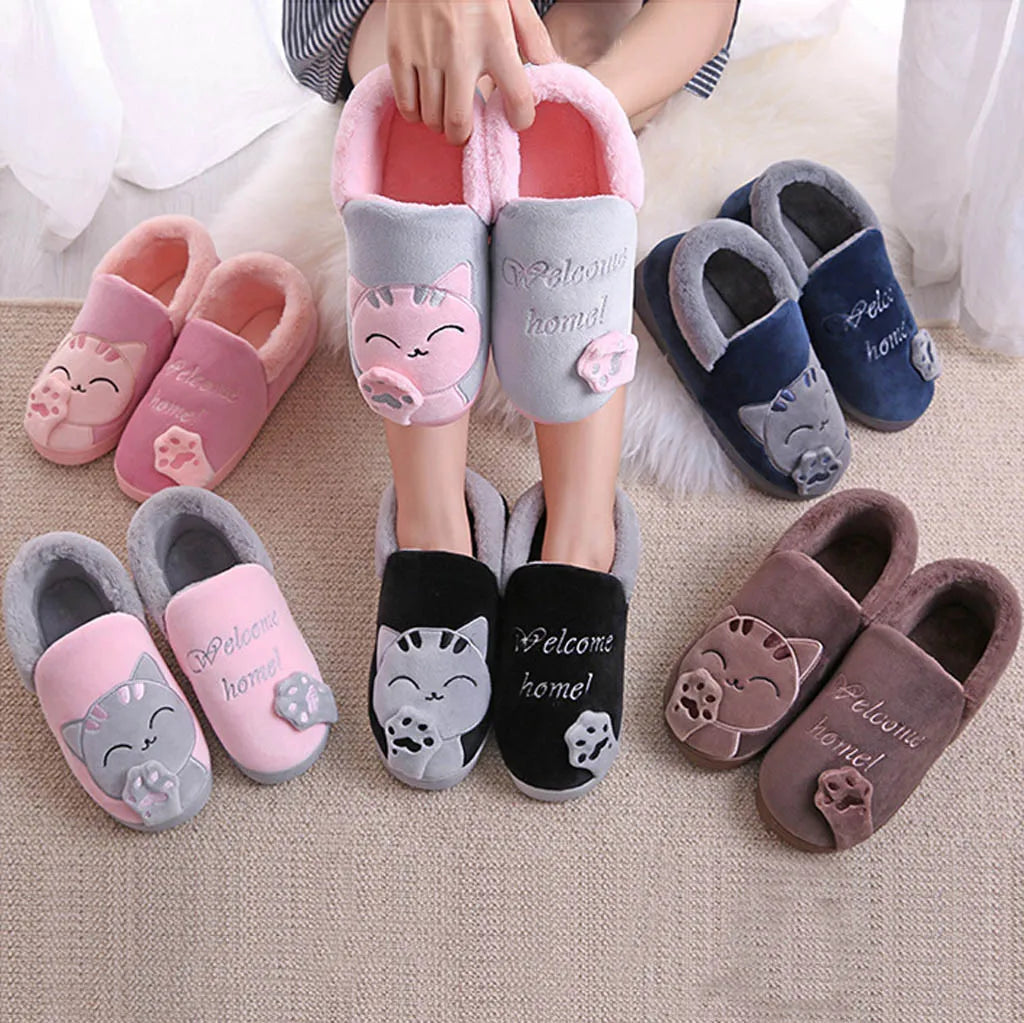 Women's Winter Cat Home Slippers