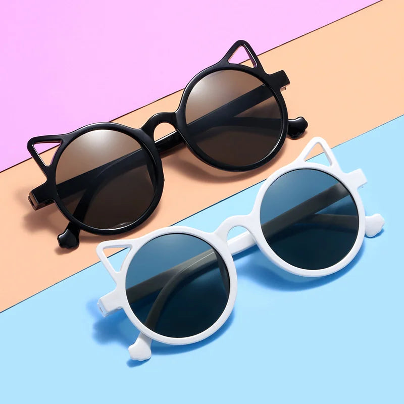 Adorable Cat Ear Kids Sunglasses