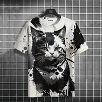 3D Cat Men's Tee