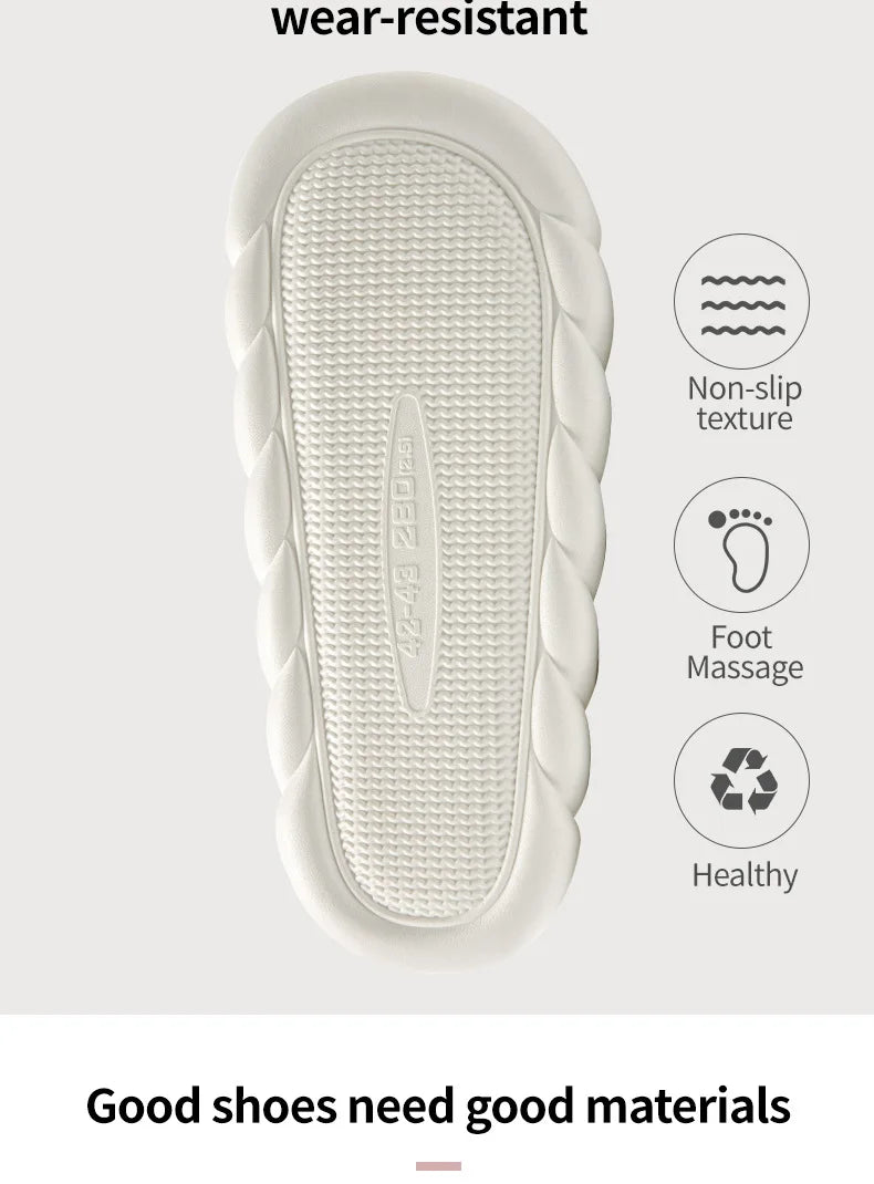 Designer Linen Platform Dog Slippers