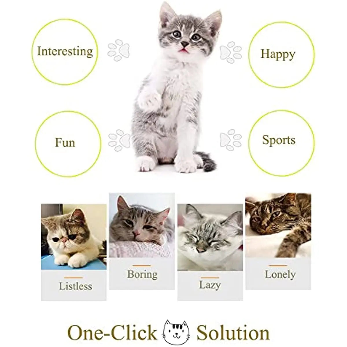 Smart Motion Cat Toy - Auto-Play Entertainment