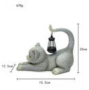 Solar Cat Garden Light - Adorable Outdoor Statue with Auto-Glow