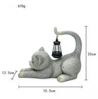 Solar Cat Garden Light - Adorable Outdoor Statue with Auto-Glow
