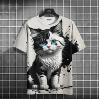 3D Cat Men's Tee