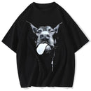 Men's Gothic Dog T-Shirt - Hip Hop Streetwear