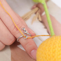 Protective Cat Ears Crochet Ring