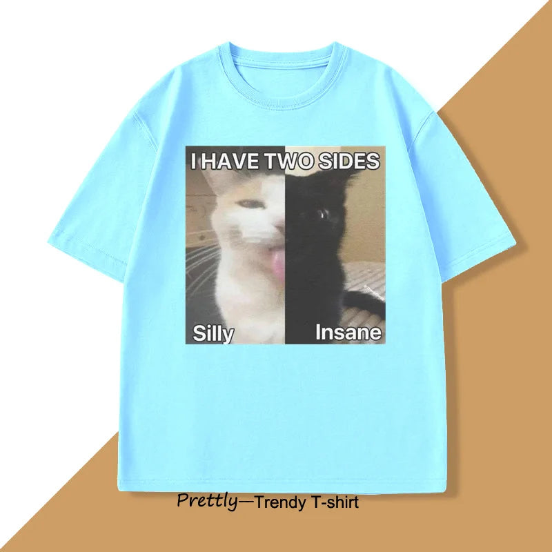 Silly & Insane Cat Meme Tee