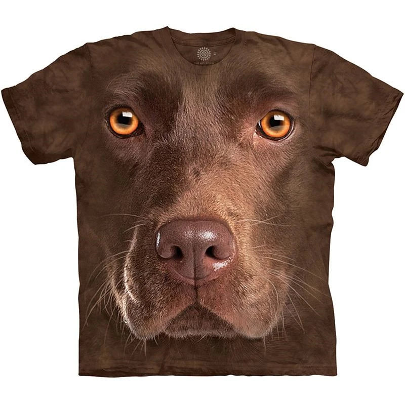 Cute Dog Face 3D Graphics Tee