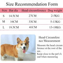 Adorable Dog Sun Hat with Ear Holes - Adjustable UV Protection Cap