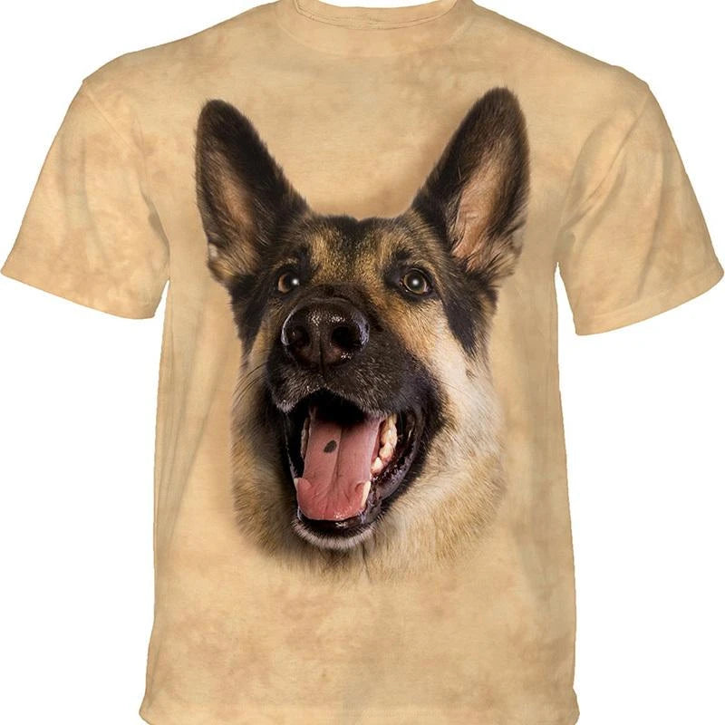 Cute Dog Face 3D Graphics Tee