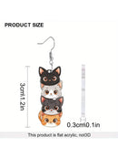 Cat Cartoon Earrings - Add Playful Charm to Any Outfit