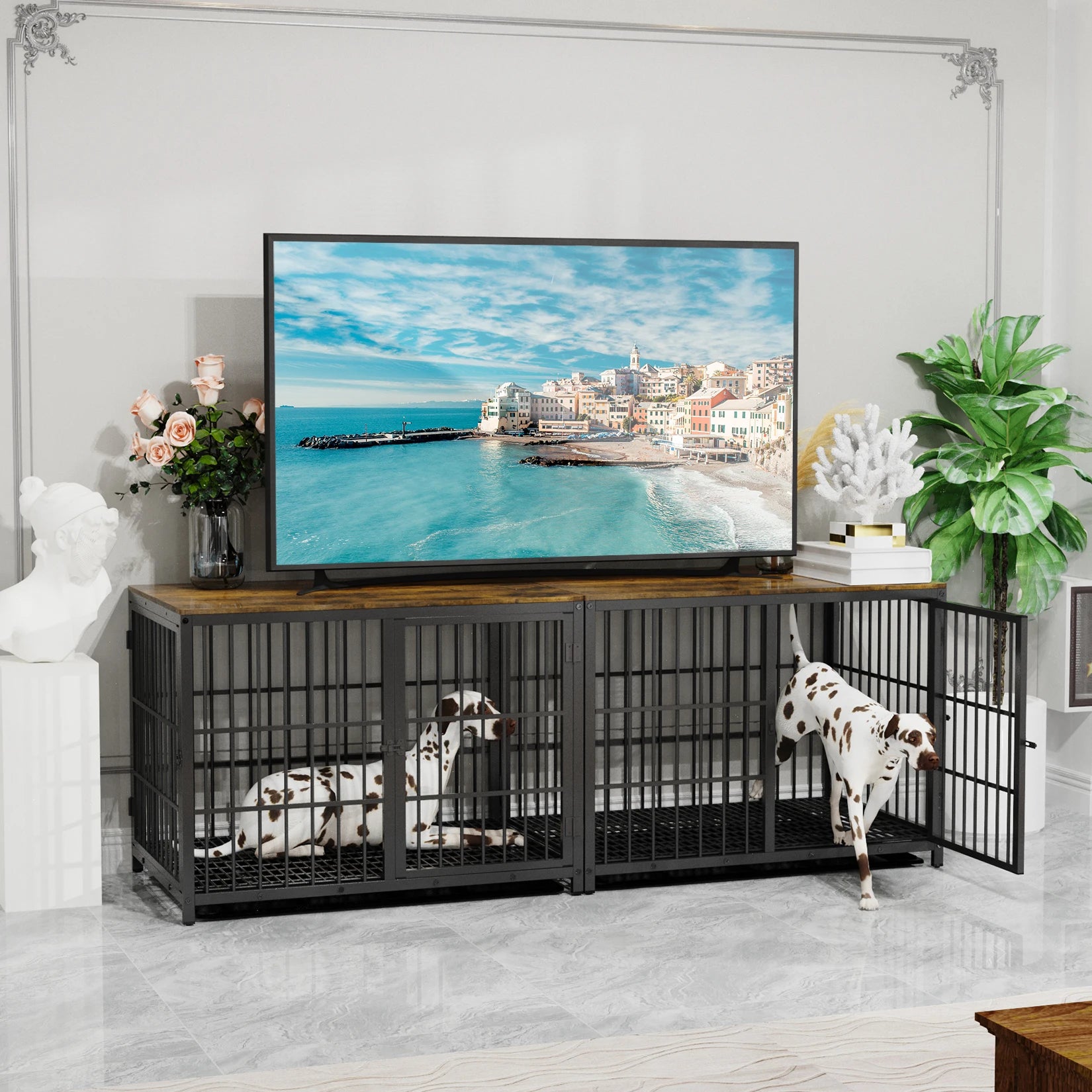 Sleek Modern Dog Crate Furniture