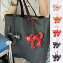 Leather Pet Keychain - Adorable Dog & Cat Charm