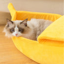 Banana-Shaped Cat Bed