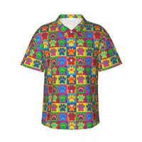 Golden Retriever Hawaiian Shirt - Retro Style