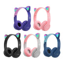 Cat Ear LED Bluetooth Headphones - Wireless Kids Gaming Headset