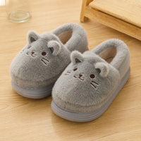 Cuddly Kawaii Cat Winter Slippers