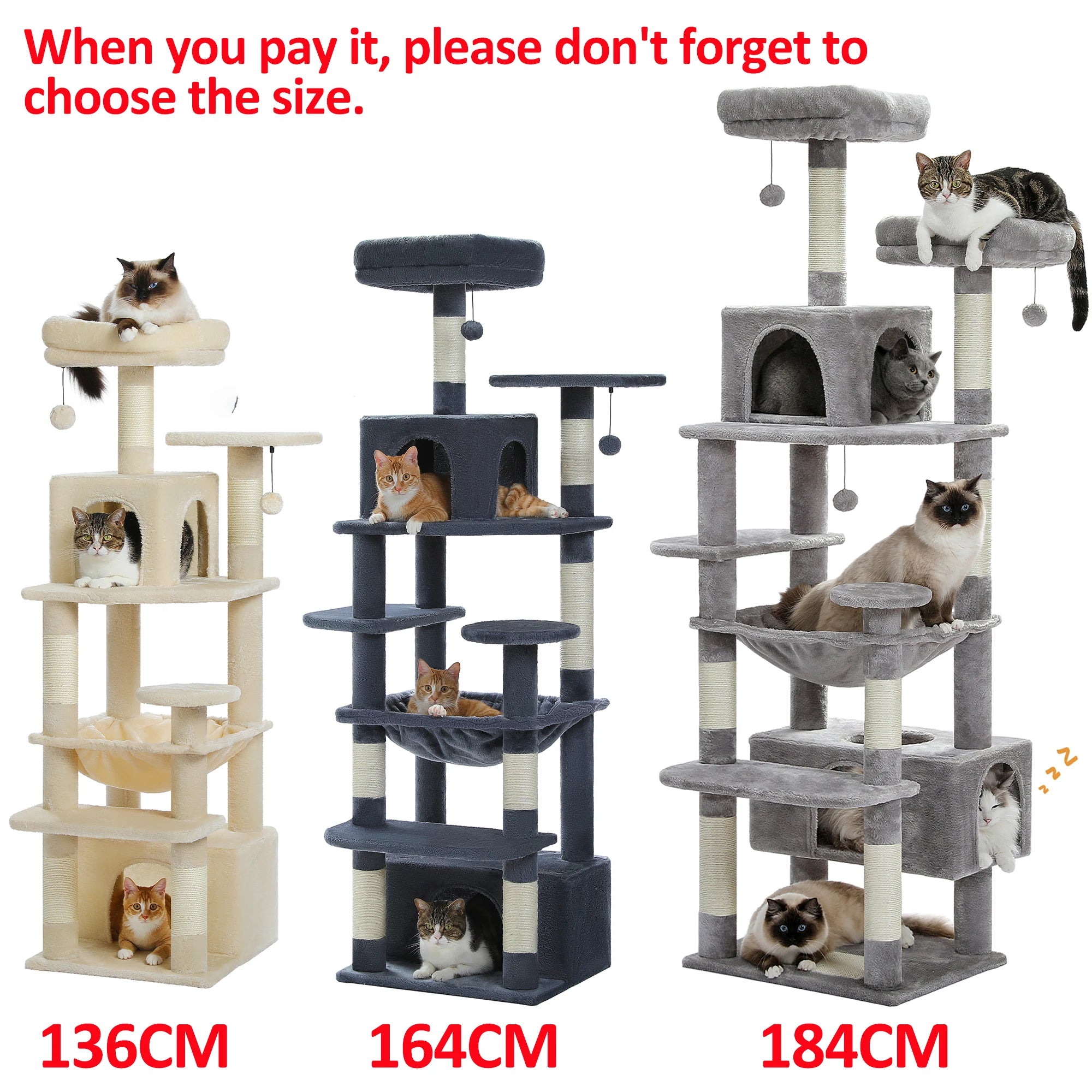 Spacious Multi-Level Cat Tower