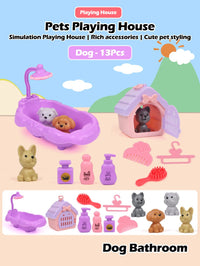 Pet Family Playset - Miniature Dog House Adventure