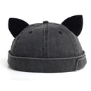 Vintage Cat Ears Brimless Beanie