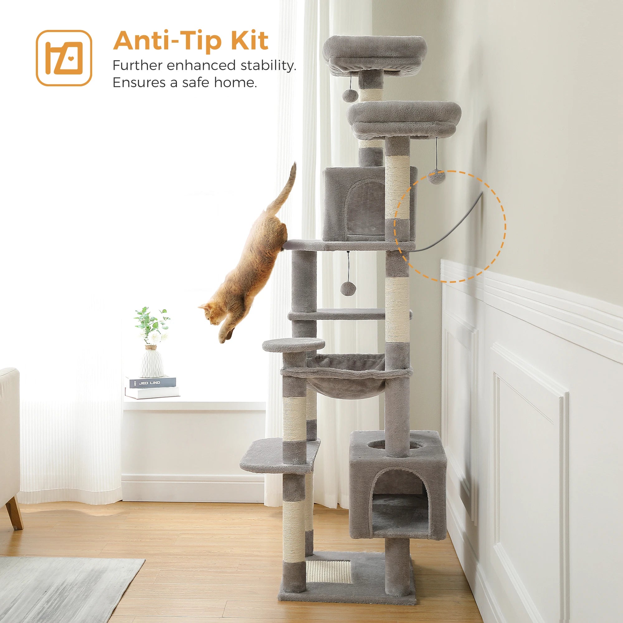 Spacious Multi-Level Cat Tower