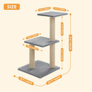 Multi-Level Cat Activity Tree with Scratching Posts & Hammock