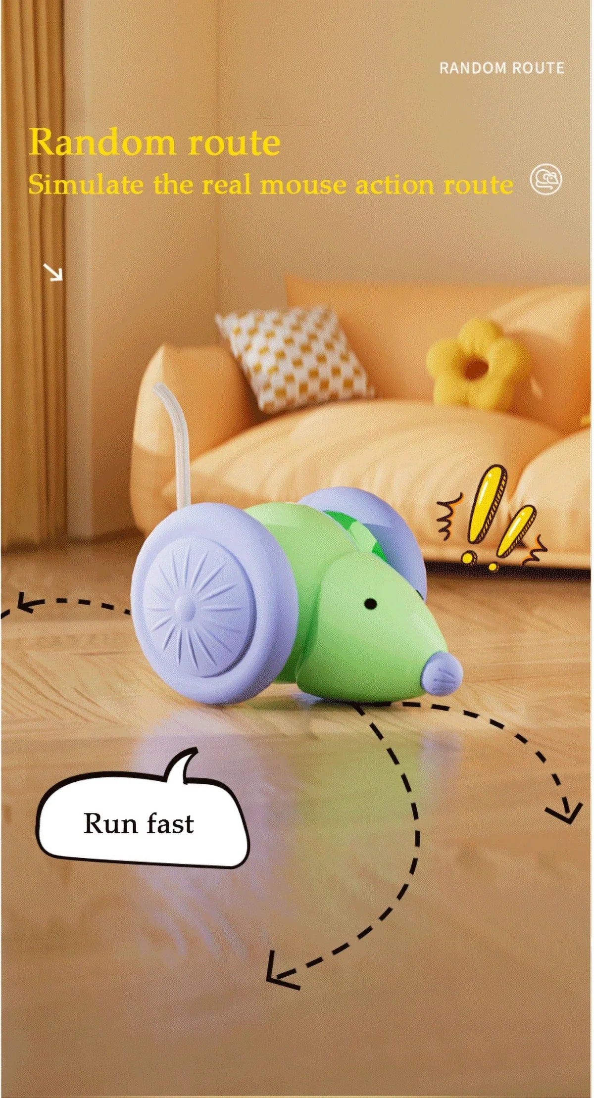 Smart Interactive Cat Toy - Rechargeable Moving Toy