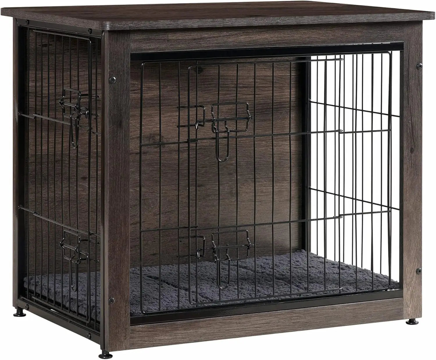 DWANTON Wooden Double-Door Dog Crate