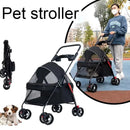 Lightweight Pet Stroller - Foldable Travel Stroller for Small Dogs & Cats