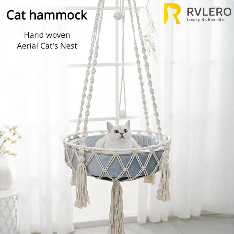 Cozy Woven Cat Hammock