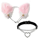 Cat Ear Cosplay Costume Set - Anime Headband & Claw Gloves with Bell