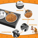 Adjustable Height Elevated Dog Bowls