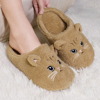 Fuzzy Fur Cat Winter Slippers