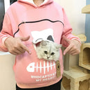 Pet Cuddle Pouch Hoodie - Carry Your Cat or Small Dog in Style